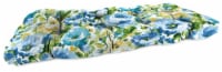 Jordan Manufacturing Wicker Settee Cushion - Lessandra Sunblue Perspective: Main