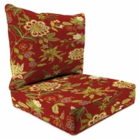 Jordan Manufacturing 9740PK1-1673D Outdoor Deep Seat Chair Cushion, Alberta Salsa - 2 Piece