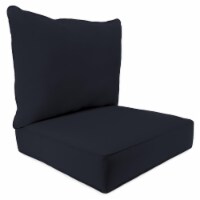 Jordan Manufacturing 9740PK1-270C Outdoor Deep Seat Chair Cushion, Navy - 2 Piece