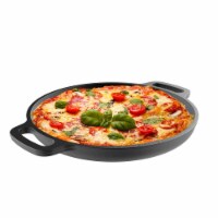 Cast Iron Pre-Seasoned Pizza Pan Skillet Cooking Baking Grilling 13.25 Inch