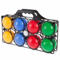 Beginner Bocce Ball Set in Case Outdoor Lawn Game for Kids Toddlers Backyard