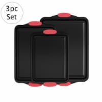 Classic Cuisine 82-KIT1090 3 Piece Nonstick Cookie Baking Pans Sheet Set