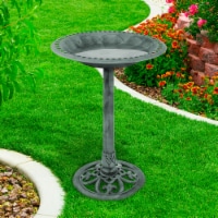 Pure Garden 50-LG1072 Antique Bird Bath - Green