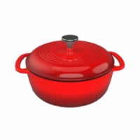 Classic Cuisine 82-KIT1095 Cast Iron Dutch Oven with Lid - 3 qt.