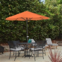 Pure Garden 50-LG1052 Patio Umbrella Outdoor Shade with Easy Crank, Terracotta - 9 ft.