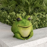 Pure Garden 50-LG1096 Frog Statue-Resin Chubby Animal Figurine for Outdoor Lawn & Garden Deco