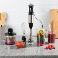 Classic Cuisine 82-KIT1120 Immersion Blender-4-In-1 6 Speed Hand Mixer Set Whisk - 32 oz