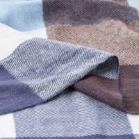Soft Acrylic Throw – Oversized 60 x 70 Vintage Look Woven Acrylic Faux Cashmere Feel Plaid