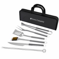 BBQ Grill Tool Set- Stainless Steel Barbecue Grilling Accessories with 7 Utensils and