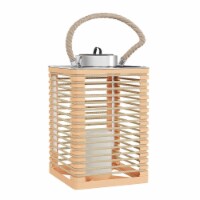 Solar or Battery Powered Lantern LED Candle Indoor Outdoor Flameless Table Lighting