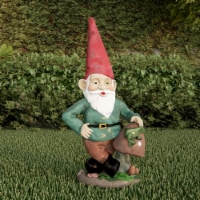 Lawn Gnome Statue-Fun Classic Style Resin Figurine for Outdoor Garden Decor-Great for Flower