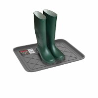 Gray Utility Boot Tray  Paint Floor Protection Waterproof Recycled Plastics Eco Friendly