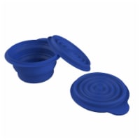 Collapsible Bowls Travel Hiking Camping BPA Free Easy Carry with Lids Set of 2 Containers