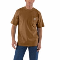 Carhartt Loose Fit Heavyweight Short-Sleeve Pocket T-Shirt - Brown Perspective: Main