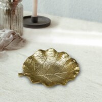 BBH Homes Handmade Novelty Shaped Aluminum Tray 4.72 x 4.52 x 1.18 BBVK052AB2020 gold