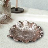 BBH Homes Handmade Novelty Shaped Aluminum Tray 4.72 x 4.52 x 1.18 BBVK052AB2020 bronze