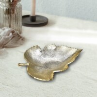 BBH Homes Handmade Novelty Shaped Aluminum Tray 6.69 x 5.11 x 0.9 BBVK057AB2020 gold