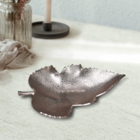 BBH Homes Handmade Novelty Shaped Aluminum Tray 6.69 x 5.11 x 0.9 BBVK057AB2020 bronze