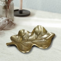 BBH Homes Handmade Novelty Shaped Aluminum Tray 4.72 x 3.54 x 0.78 BBVK058AB2020 gold