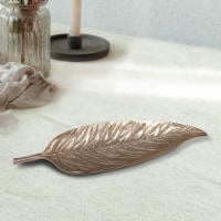 BBH Homes Handmade Novelty Shaped Aluminum Tray 10.23 x 3.54 x 0.46 BBVK060AB2020 bronze
