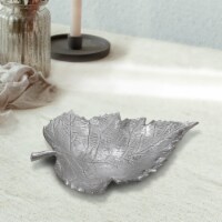 BBH Homes Handmade Novelty Shaped Aluminum Tray 5.23 x 3.93 x 1.14 BBVK061AB2020 silver