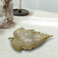 BBH Homes Handmade Novelty Shaped Aluminum Tray 5.23 x 3.93 x 1.14 BBVK061AB2020 gold