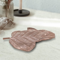 BBH Homes Handmade Novelty Shaped Aluminum Tray 7.08 x 4.72 x 0.74 BBVK062AB2020 bronze