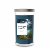 Yankee Candle Medium Pillar Scented Candle with up to 115 Hour Burn Time, 14.25 oz, Bayside Cedar Perspective: Main