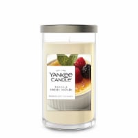 Yankee Candle Medium Pillar Scented Candle 14.25 oz, Vanilla Crème Brûlée Perspective: Main