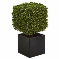 27-in Boxwood Artificial Plant in Black Planter (indoor/Outdoor)