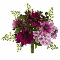 Nearly Natural 9-in Mixed Pink Daisy Artificial Flower Bundle (Set of 3)