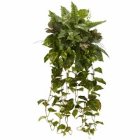 36-in Mixed Greens Hanging Artificial Plant (Set of 2)