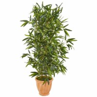 Nearly Natural 9336 4.5 in. Bamboo Artificial Tree in Terra Cotta Planter