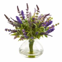 16-in Lavender Bouquet Artificial Arrangement in Vase