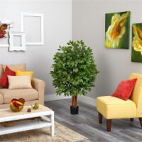Nearly Natural T1406 4 in. Super Deluxe Artificial Ficus Tree