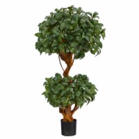 Nearly Natural T1530 3 ft. Sweet Bay Double Ball Topiary Artificial Tree
