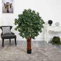 Nearly Natural T1540 4.5 in. Lychee Artificial Tree with Natural Trunk