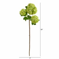 33-in Snowball Hydrangea Artificial Flower (Set of 2)