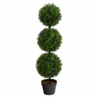 3-ft Boxwood Triple Ball Topiary Artificial Tree (Indoor/Outdoor)