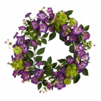 20-in Morning Glory Artificial Wreath
