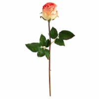 Nearly Natural 2303-S6-SM 21 in. Rose Bud Artificial Flower, Samlon - Set of 6