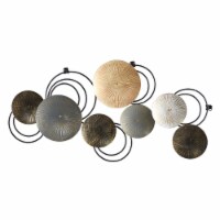 Nearly Natural Home Accent 30 x 14 Rays Metal Plates Wall Art Decor