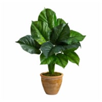 30-in Large Philodendron Leaf Plant in Decorative Planter