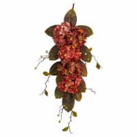 35-in Autumn Hydrangea and Berry Artificial Fall Tear Drop