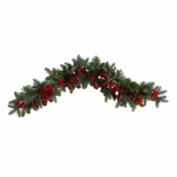 40-in Pines, Red Berries and Pinecones Artificial Christmas Garland