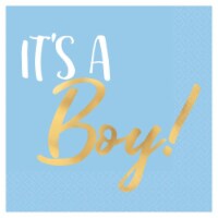 Amscan 644255 Its A Boy Beverage Napkins - Pack of 16