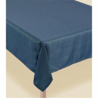 Amscan 620534 Metallic Teal Luxury Fabric Table Cover