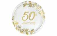Amscan Plate 7  Rd 50th Anniversary