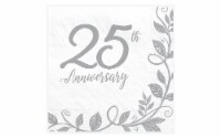 Amscan Luncheon Napkin 25th Anniversary