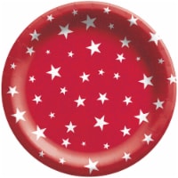 Party Impressions Red and White Stars Paper Plates Perspective: Main